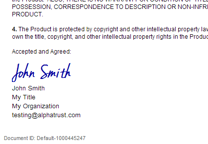 HTML Signature Block